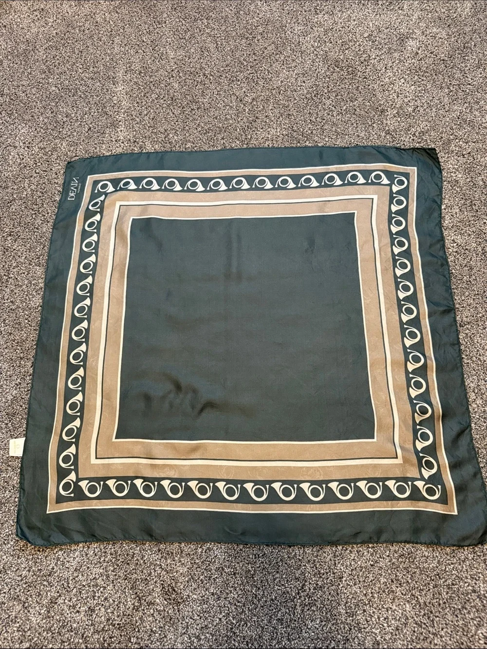 Vintage Aramis Devin 100% Silk Geometric Scarf – Made in Japan